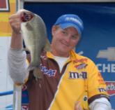 Pro J.T. Palmore of Gasburg, Va., finished second with a three-day total of 57 pounds, 1 ounce.