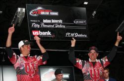 Indiana University netted the Central Regional Championship win with a total catch weight of 29 pounds, 14 ounces. 