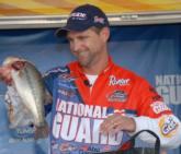 National Guard pro Jonathan Newton of Rogersville, Ark., finished second with a three-day total of 50 pounds, 10 ounces. He is also Forrest Wood Cup bound in 2010.