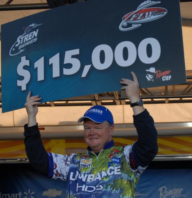 Pickwick domination: Mark Rose of Marion, Ark., wins yet another tournament on Pickwick Lake in wire-to-wire fashion with his Stren Series Championship victory.