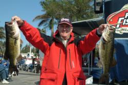 Jerry E. Kelley of Wewahitchka, Fla., finished the day in sixth place on Lake Okeechobee.