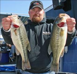In fourth place, David Burks stayed close to the launch site and had his limit by 11 a.m.