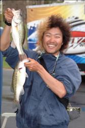 Japanese native Naohiro Maruo of Takamatsu Kagawa, Japan, finished in fifth place at the FLW Tour event on Lake Norman with a total catch of 26 pounds, 6 ounces. 