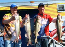 Richard Fike and Troy Cox caught 28 pounds, 13 ounces Saturday and slipped to second in their respective divisions.