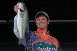 University of Florida team member Jake Gipson shows off part of his team