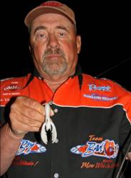 Mike Foree will flip beds early with a Texas-rigged white craw, but he
