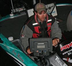 Texas pro Cody Malone is banking on closing the deal with a big bed fish that he worked during day one.