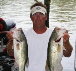 Randy Haynes fished offshore and caught a 20-pound, 3-ounce limit on day two. 