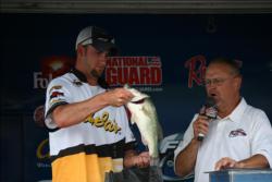 Andrew Luxon was the runner-up in the Co-angler Division with a three-day weight of 50 pounds, 9 ounces. 