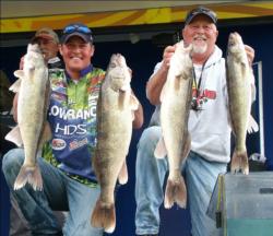 Pro Bill Shimota and co-angler Dave Hennings caught a five-fish limit Friday weighing 31 pounds, 1 ounce.