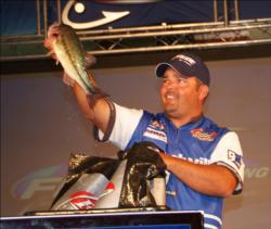 Boater Keith Green of Arkadelphia, Ark., finished third with 13 bass over three days for 30-8 and $16,000.