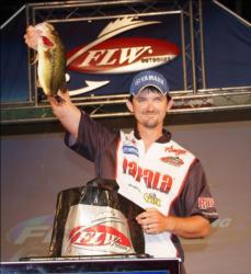 Boater Chris Darby of Mount Ida, Ark., placed fourth with 12 bass, 29-6, for $21,000.
