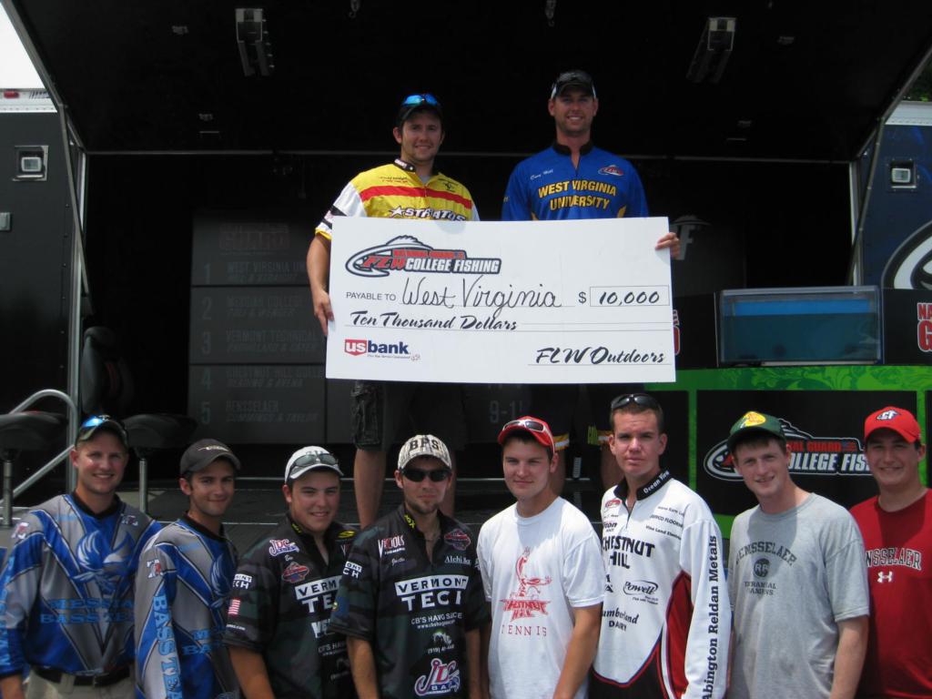 Image for West Virginia University wins FLW College Fishing Northern Division event on Potomac River