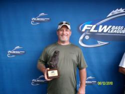Tad Bosley of Ashland, Ohio, caught a five-bass limit weighing 8 pounds, 6 ounces to win $2,082 in the Co-angler Division on Indian Lake.