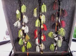 The Easy View Tackle System saves space by turning the under side of any storage compartment into a lure hangout.