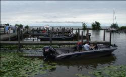 Anglers prepare for a challenging day on Wisconsin