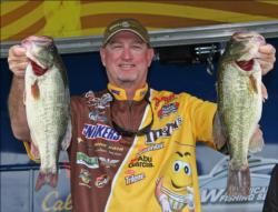 After leading day one, Alabama pro Greg Pugh slipped a couple of spots to third.