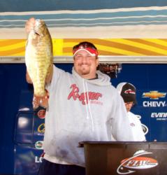 Big Bass honors and $146 went to pro Hugh Worth III of Fairview, Pa., for a nice 6-14 smallmouth.