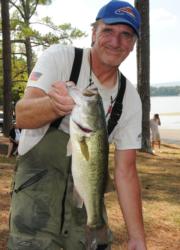 Co-angler Jerry Hayden of Charlotte, N.C., finished third with a three-day total of 23-1.