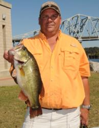 Tripp Pittman of Holly Springs, Miss., has moved into the lead in the Co-angler Division with a two-day total of 26-13.