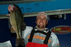 Pro Richard Dobyns of Yuba City, Calif., finished the day in second place with a total catch of 13 pounds, 6 ounces.