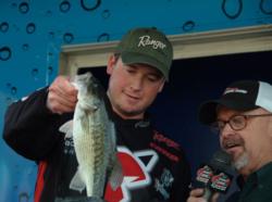 Pro Cody Meyer of Grass Valley, Calif., leapfrogged five spots in the finals to finish the EverStart Series event on Lake Shasta in fourth place.