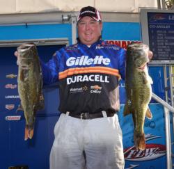 Gillette/Duracell pro Jacob Powroznik sits in second place after catching 29-4.