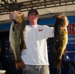 Brandon McMillan of Belle Glade, Fla., is in third place with a two-day total  of 55-14.