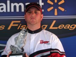 Co-angler Kyle Swearingen of Lumberton, Texas, earned $2,005 as the winner of the BFL Cowboy event at Toledo Bend.