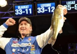 Pickens Plan pro Randy Blaukat rallied to fourth place on a strength of a 14-pound, 13-ounce limit.