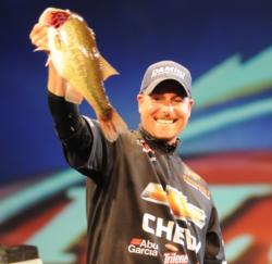 The exclamation point: Bryan Thrift seals victory with a 4-pounder