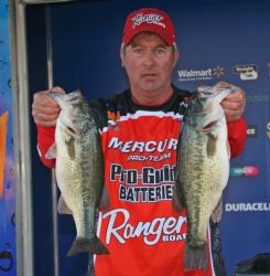 Holding steady at fourth, Peter Wenners caught most of his fish on a jig.