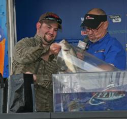 Shallow cranking produced the winning fish for co-angler champion Kenny McGar.