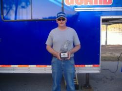 Non-boater Jeff Rikard of Leesville, S.C., took home the Walmart BFL title on Clarks Hill Lake with a 20-pound, 1-ounce catch. Rikard won a first-place prize of $2,545 at the Savannah River Division event.