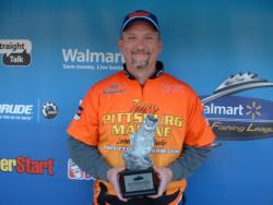Co-angler Mike Williams of Lancaster, Ky., took home the Walmart BFL tournament title on Dale Hallow Lake with a 10-pound catch. Williams won a first-place prize of $1,981.