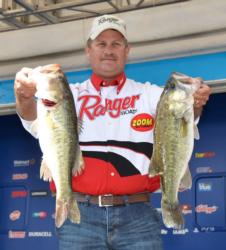 Todd Auten is in third place after day two with 32 pounds, 14 ounces.
