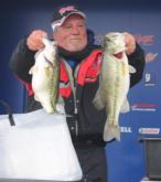Terry Hollowell sits atop the co-angler leaderboard with a day-one haul of 16 pounds, 13 ounces.