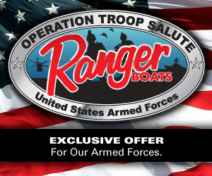 Image for Evinrude joins Ranger Boats to double “Operation: Troop Salute” payouts
