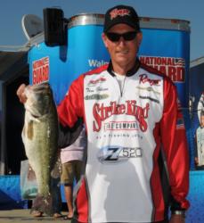 Troy Gibson of Eufaula, Ala., is in fourth place with 15 pounds, 2 ounces.