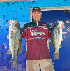 Working tules with a variety of plastics led Arizona Pro Clifford Pirch to a fifth place performance on day one.