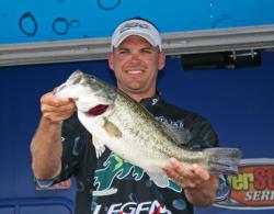 Todd Castledine placed second with only three fish.