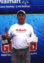 Keith Clegg of New London, Wis., earned $2,140 as the co-angler winner of the June 18 BFL Great Lakes event.