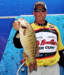 Gary Isgrigg earned Snickers Big Bass honors with this 5-pound,11-ounce smallmouth.