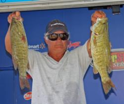 Co-angler leader Robert Prebeck relied on slim profile tubes for his day-two fish.