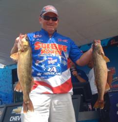 Pro Gil Mollet caught a five-fish limit Thursday weighing 30 pounds, 9 ounces, good enough for second place. 