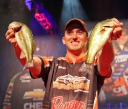 Paul Mueller was the only co-angler to catch a day-three limit.