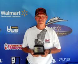 David Snow of Lanesville, Ind., earned $1,753 as the co-angler winner of the Aug. 27 BFL Hoosier event.