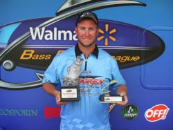 Derrick Soulliere of Belle River, Ontario, earned $1,511 as the co-angler winner of the Aug. 27 BFL Michigan Division event.