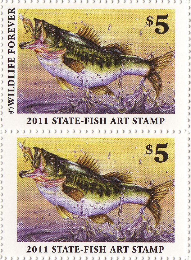 Image for Art of Conservation stamp error discovered, fish released