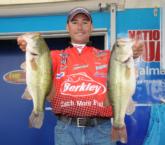 Jess Caraballo of Danbury, Conn., moves to third place on day two with a total of 30-14
